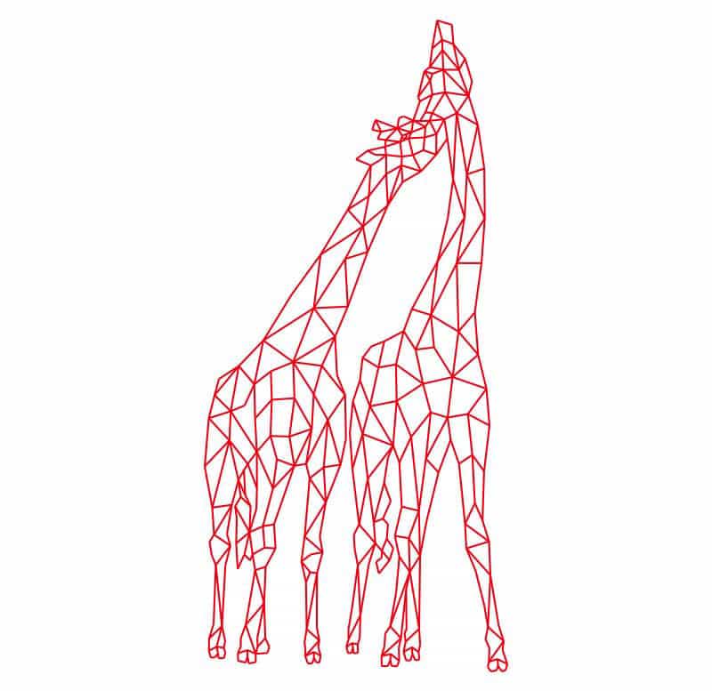PS长颈鹿图片处理成唯美的低多边形插画(图8)