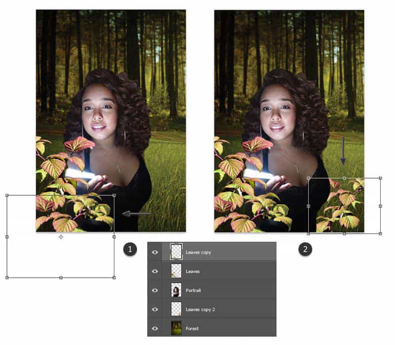 Photoshop创建森林自画像照片处理教程(图7)