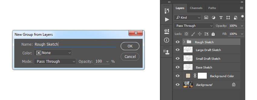 如何在 Adob​​e Photoshop 中创建素描效果动作(图24)