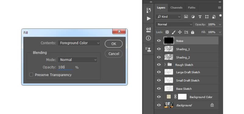 如何在 Adob​​e Photoshop 中创建素描效果动作(图31)